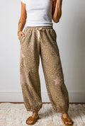 Leopard Star Patch Joggers